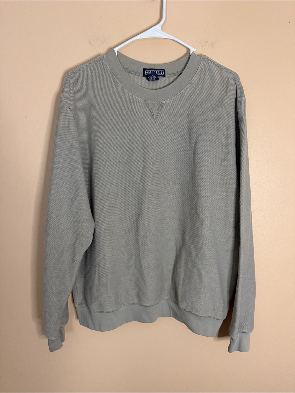 Lands' End Grey Crewneck Sweatshirt